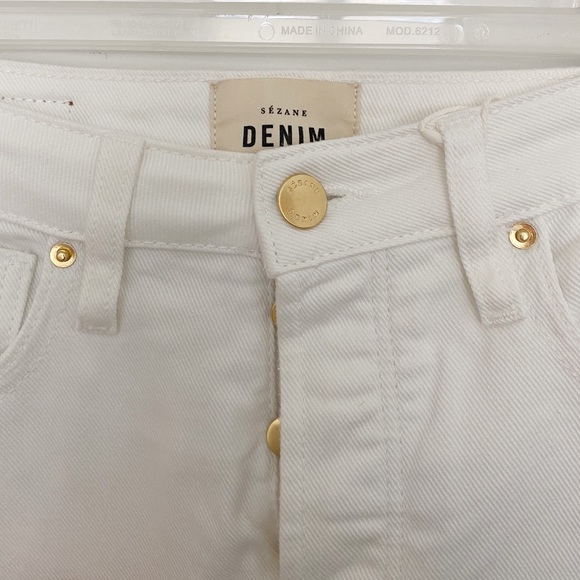 NWOT Sézane The Brut Sexy Jean (Ecru) 24 - Picture 3 of 11